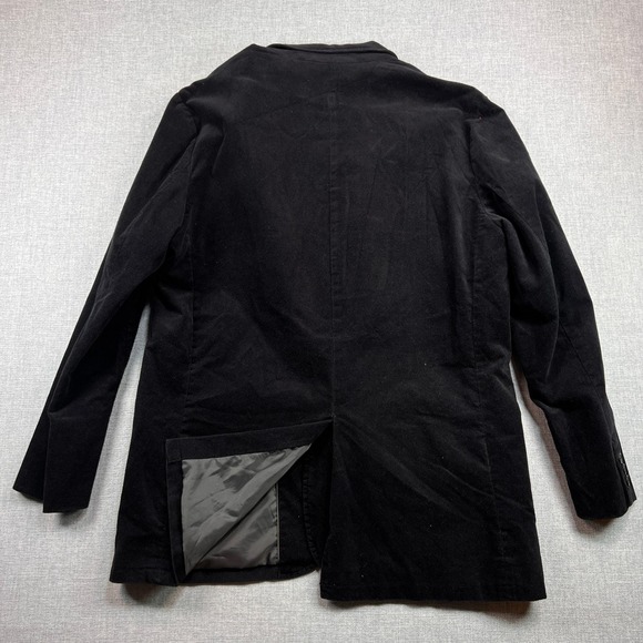 Vtg Y2K GAP Cotton Blazer Sport Coat Jacket Men XL 46R Black Tailored Academia - Picture 7 of 16